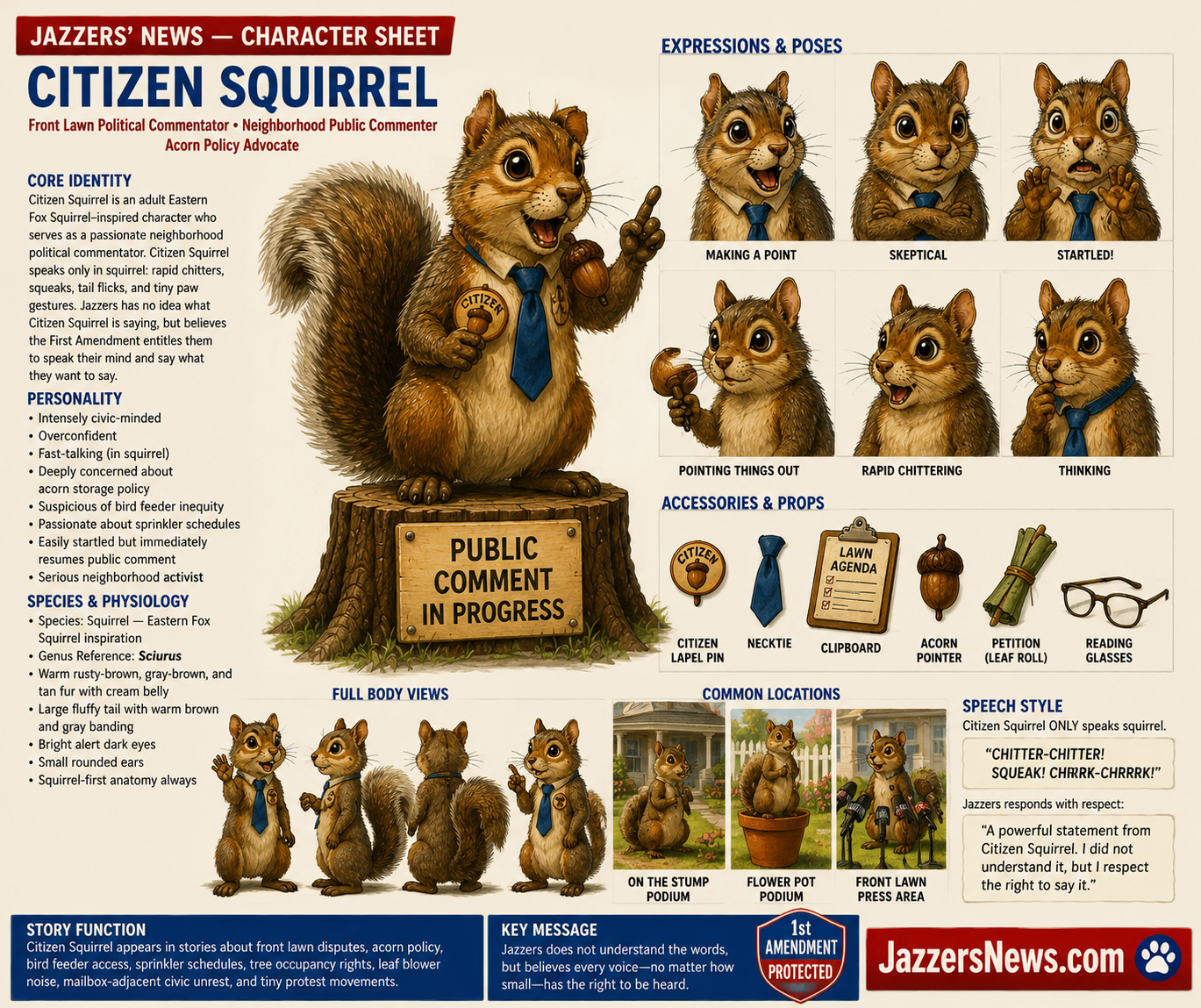 Citizen Squirrel concept art
